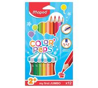 Maped Hélice Couleur Avec Mon Premier Jumbo Coloré Crayons 12 IN Pack De Kids 2+