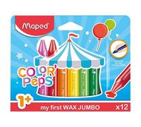 Maped Hélice Couleur Avec Mon Premier Jumbo Crayons de Cire 12 IN Prise Facile
