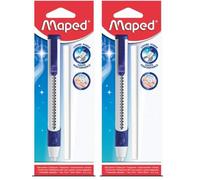 Maped Helix 012511 Maped Gom Pen stylos gommes avec recharge Assortiment de couleurs (Lot de 2)