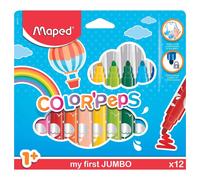 Maped Helix Couleur' Avec Mon Premier Jumbo Feutre Orteils 12 IN Paquet Neuf