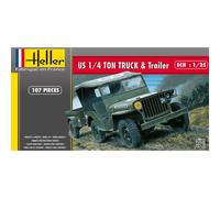 Maped Heller Joustra Us 1/4 Ton Truck & Trailer-Maped-Heller-Joustra