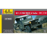 Maped Heller Joustra Us 1/4 Ton Truck & Trailer-Maped-Heller-Joustra