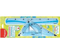 Maped Kit 3 Instruments De Traçage Avec Équerre 2 En 1 - Incassable Flex