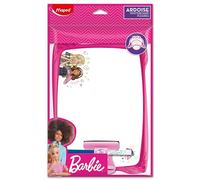 Maped – Kit ardoise blanche Barbie – Souple, incassable, double-face – Avec accessoires