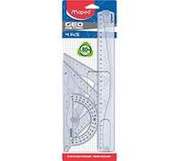 Maped - Kit Géométrie 4 en 1 - règle 30 cm + Équerre