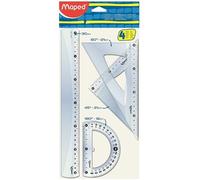 Maped Set de géométrie Start Maxi – règle 30 cm, 2 équerres, rapporteur