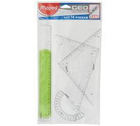 Maped Kit Traz Règle/Equerre/Rapporteur