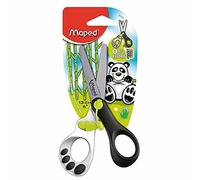 Maped Koopy Ciseaux scolaires 13,5 cm pour enfants, ouverture automatique pour faciliter la coupe, pointes arrondies, design ludique de Panda