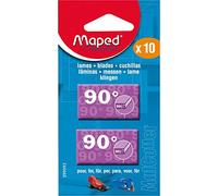 Maped - Lames de Cutter à 90° Coupe Droite pour Outils de Coupe MatCutter et Advanced MatCutter - Boîte de 10 Lames de Cutter de Rechange