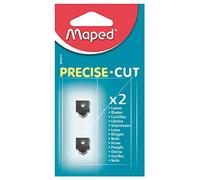 Maped Lames de rechange Precise Cut coupe droite – Blister de 2
