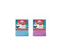 Maped Lot De 2 Chiffons Microfibre Pour Ardoise Et Tableaux Blancs Coloris Aléatoire