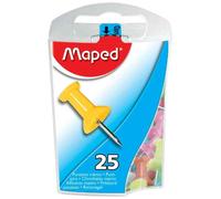 MAPED Lot de 3 Boites de 25 punaises mémo, Couleurs Assorties