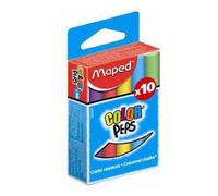 MAPED Lot de 3 Etuis Lot de 10 craies rondes pour tableau COLOR'PEPS assorties