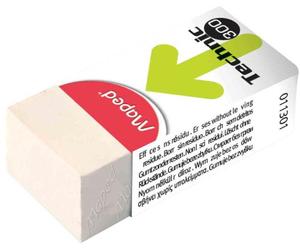 Maped Lot de 36 Gomme plastique Technic 300 Blanche
