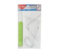 Maped Lot de 4 règles assorties + 1 règle de 20 cm