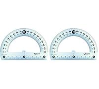 Maped M146134 Rapporteur d'angle 180 ° 12 cm avec étui de Protection (Lot de 2)