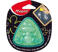 Maped m258600 - éponge Sponge Boîte de table, forme triangulaire, vert/jaune