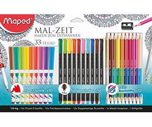 Maped m897418 - malset fois de Temps, 33 pièces, pour adulte
