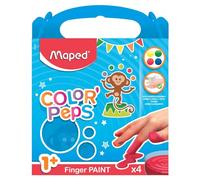 MAPED ma première peinture à doigts COLOR'PEPS, étui de 4 pots