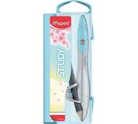 Maped Boîte à compas Study Pastel – Avec bague adaptatrice – Assortie