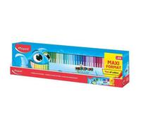 Maped Feutres Thème Océan – 48 pièces XXL – Pointe moyenne 2 mm – Couleurs vives