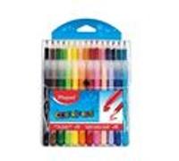 Maped Crayons de couleurs et feutres Color'peps – Étui 15 crayons + 12 feutres
