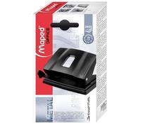 Maped Perforateur 2 trous Essentials Metal E4024 – 20/25 feuilles – Noir