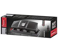 MAPED OFFICE - Perforateur 4 Trous Advanced en Métal - Perforatrice A4 pour 25 à 30 Feuilles - Avec Système de Calage Optimisé, Réserve à Confettis et Patins Anti-Dérapants