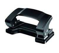 Maped Office - Perforateur Essentials Metal 2 trous - Perfore 6/8 feuilles simultanément - Réserve à Confettis - Noir