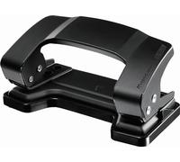 Maped Office - Perforateur Essentials Metal 2 trous - Perfore 6/8 feuilles simultanément - Réserve à Confettis - Noir