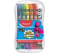 Maped Peinture Gouache Enfants 12 Tubes Bouchon à Clapet 12 Couleurs