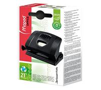 Maped - Perforateur Essentials Green - Ecologique et Economique - 20/25 Feuilles - coloris Noir
