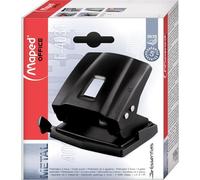 Maped - Perforateur Essentials Metal 2 trous - 30 à 35 feuilles - Noir - Garanti 5 ans