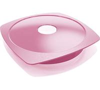 Maped PICNIK Assiette à déjeuner pour Adulte avec Couvercle Etanche - Compatible Micro-Ondes et Lave-Vaisselle - en Plastique Sans BPA - Rose