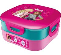Maped Picnik - Boîte à Déjeuner Barbie - 2 Compartiments Modulables, Dont 1 Compartiment Étanche - Nettoyage Facile au Lave-Vaisselle - 1,4L - Licence Barbie Officielle, Rose