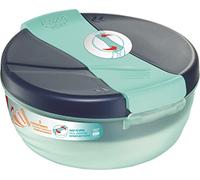 Maped Picnik - Bol à Déjeuner Origins - Grande Capacité 1,4L - Lunch Box 3 Compartiments, dont 1 Amovible - Ouverture Facile - Idéal pour Repas Complets - Bleu