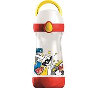 Maped Picnik Concept - Gourde Enfant avec Capuchon et Poignée - Système Anti-Gouttes et Étanche - Nettoyage Facile - Gourde Anti-Fuite Enfant - Plastique sans BPA - Comics - 430 ml