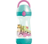 Maped Picnik Concept - Gourde Enfant avec Capuchon et Poignée - Système Anti-Gouttes et Étanche - Nettoyage Facile - Gourde Anti-Fuite Enfant - Plastique sans BPA - Paris Fashion - 430 ml