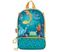 Maped Picnik - Sac Repas Isotherme Jungle Fever Vert Orange - 2 Compartiments - Bandoulière Amovible Utilisable en Sac à Dos - Elastique Intérieur pour maintien Gourde