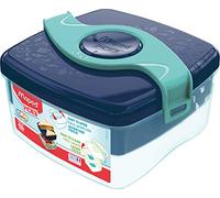 Maped Picnik Origins - Boîte à Déjeuner Repas Enfants Ouverture Facile - 2 Compartiments dont 1 Amovible - en Plastique Sans BPA ni Phtalates - Bleu Vert - 1,4L