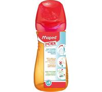 Maped Picnik Origins - Gourde Enfant Sunset 430 ml à Effets Irisés - Système Anti-Gouttes - Ouverture Facile - Goulot Démontable - Compatible Lave-Vaisselle