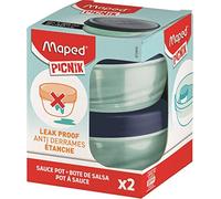 Maped Pot à sauce Picnik Origins étanche 40 ml x2 Bleu Compatible Bol à Déjeuner Origins