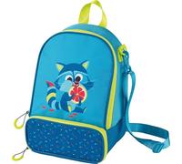 Maped Picnik - Sac Repas Isotherme Raton Laveur Bleu Fluo - 2 Compartiments - Bandoulière Amovible Utilisable en Sac à Dos - Elastique Intérieur pour maintien Gourde