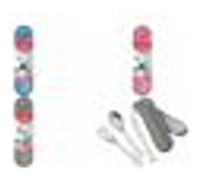 Maped Set de couverts Picnik Adulte – Acier inoxydable, boîte nomade – Gris