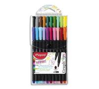 Maped Pochette De 20 Feutres Pointe Fine 0,4 Mm Graph'peps