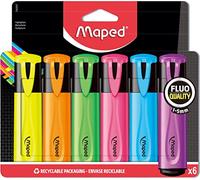 Maped Surligneurs Fluo'Peps Classic 742557 – Pochette de 6
