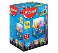 Maped Feutres dessin Color'Peps Long Life – présentoir de 72 feutres