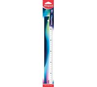 Maped - Règle 30cm Nightfall - Règle scolaire décorée - Ergonomique et légère - Triple décimètre avec Graduation en millimètres 245011