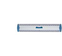 Maped - Double Décimètre Aluminium - Règle Plate 20 cm - Règle de Traçage en métal - Embouts Anti-Bruit - Préhension Ergonomique - Double Graduation avec Zéro Centré