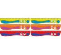 Maped Règle Plate Kidy Grip Plastique 20 cm Coloris Aléatoire (Lot de 2)